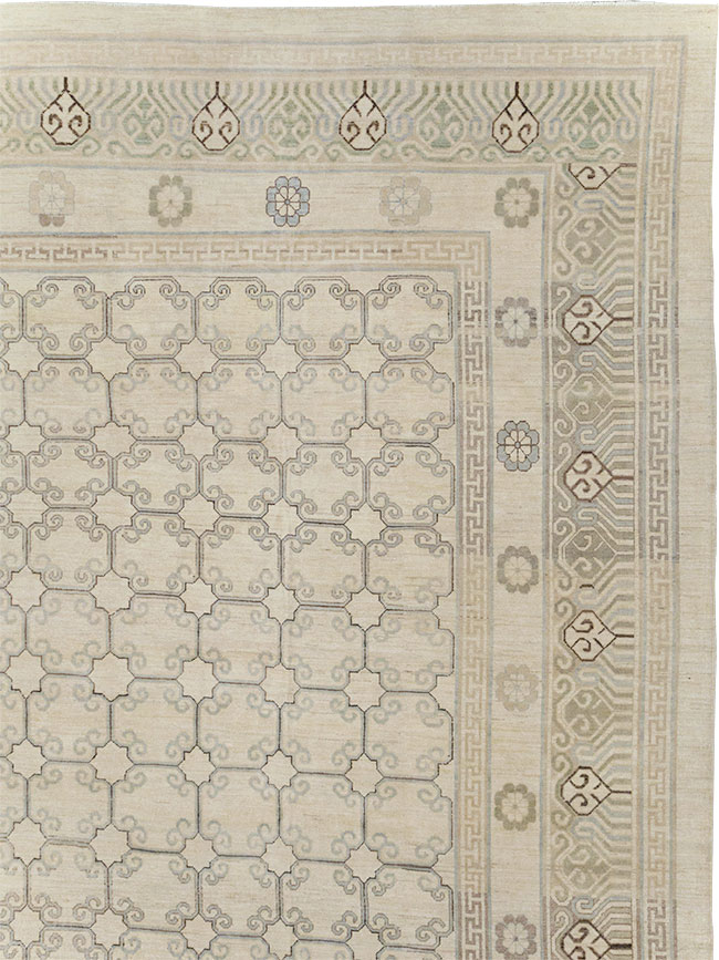 Modern East Turkestan Khotan Oversize Carpet, No.32268 - Galerie Shabab