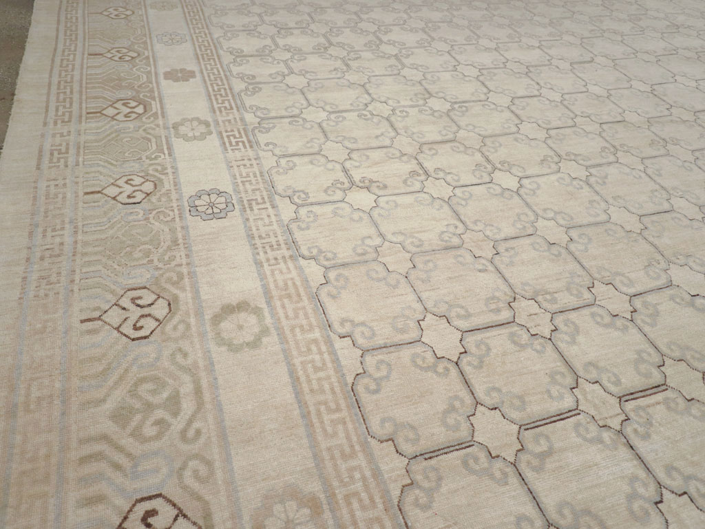 Modern East Turkestan Khotan Oversize Carpet, No.32268 - Galerie Shabab