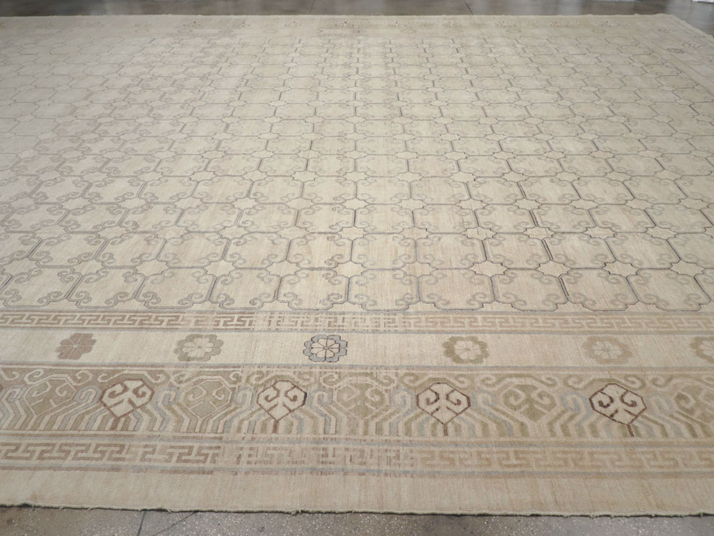 Modern East Turkestan Khotan Oversize Carpet, No.32268 - Galerie Shabab