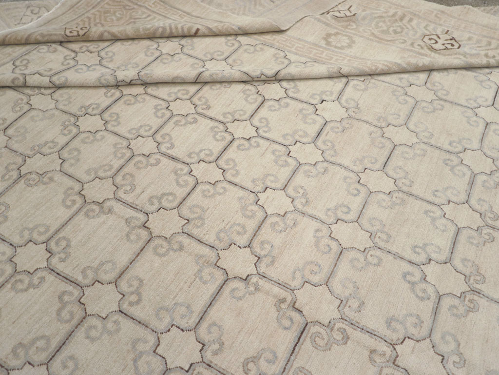 Modern East Turkestan Khotan Oversize Carpet, No.32268 - Galerie Shabab
