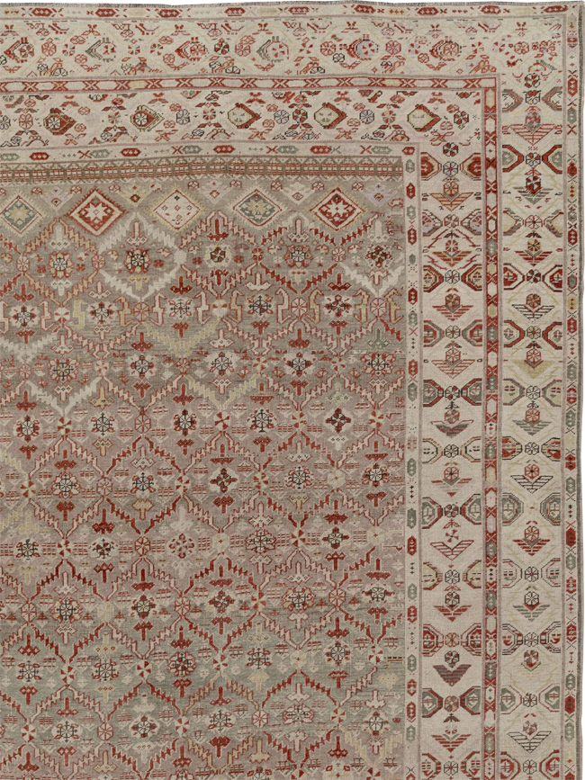 Antique Persian Kurdish Bidjar Oversize Carpet, No.32272 - Galerie Shabab