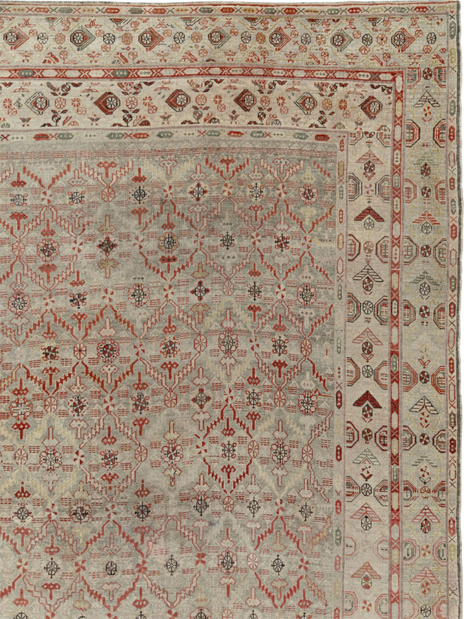 Antique Persian Kurdish Bidjar Oversize Carpet, No.32272 - Galerie Shabab