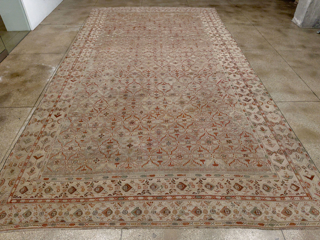 Antique Persian Kurdish Bidjar Oversize Carpet, No.32272 - Galerie Shabab