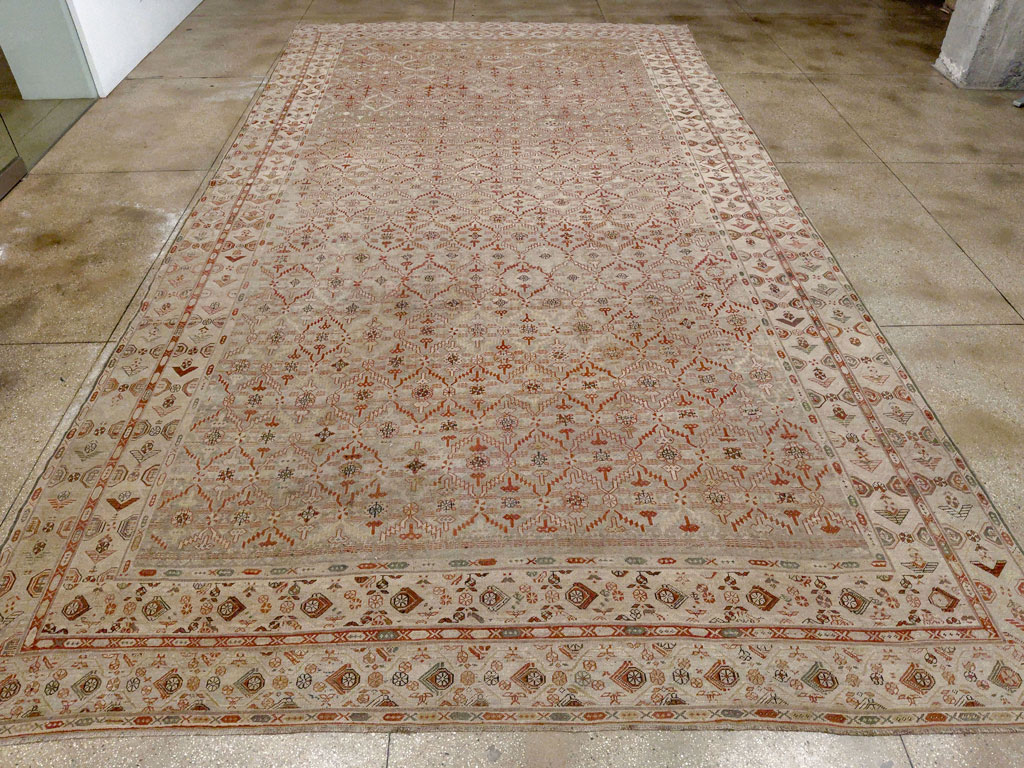 Antique Persian Kurdish Bidjar Oversize Carpet, No.32272 - Galerie Shabab