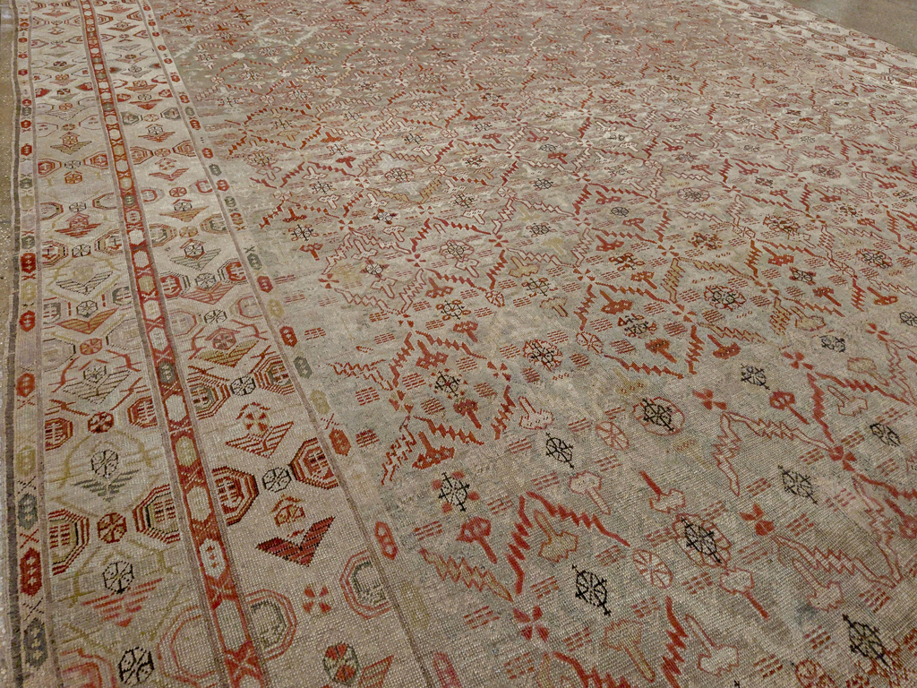 Antique Persian Kurdish Bidjar Oversize Carpet, No.32272 - Galerie Shabab