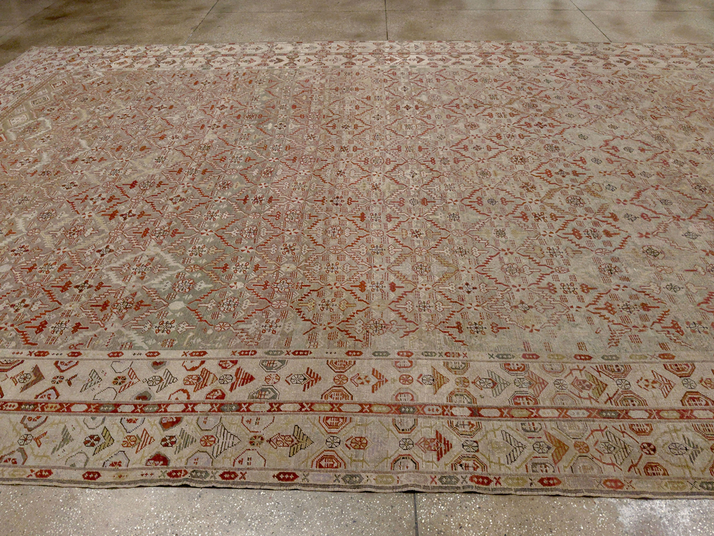 Antique Persian Kurdish Bidjar Oversize Carpet, No.32272 - Galerie Shabab