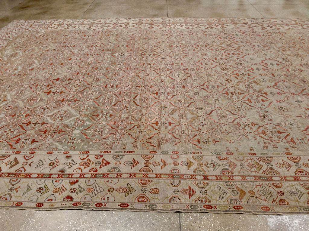 Antique Persian Kurdish Bidjar Oversize Carpet, No.32272 - Galerie Shabab
