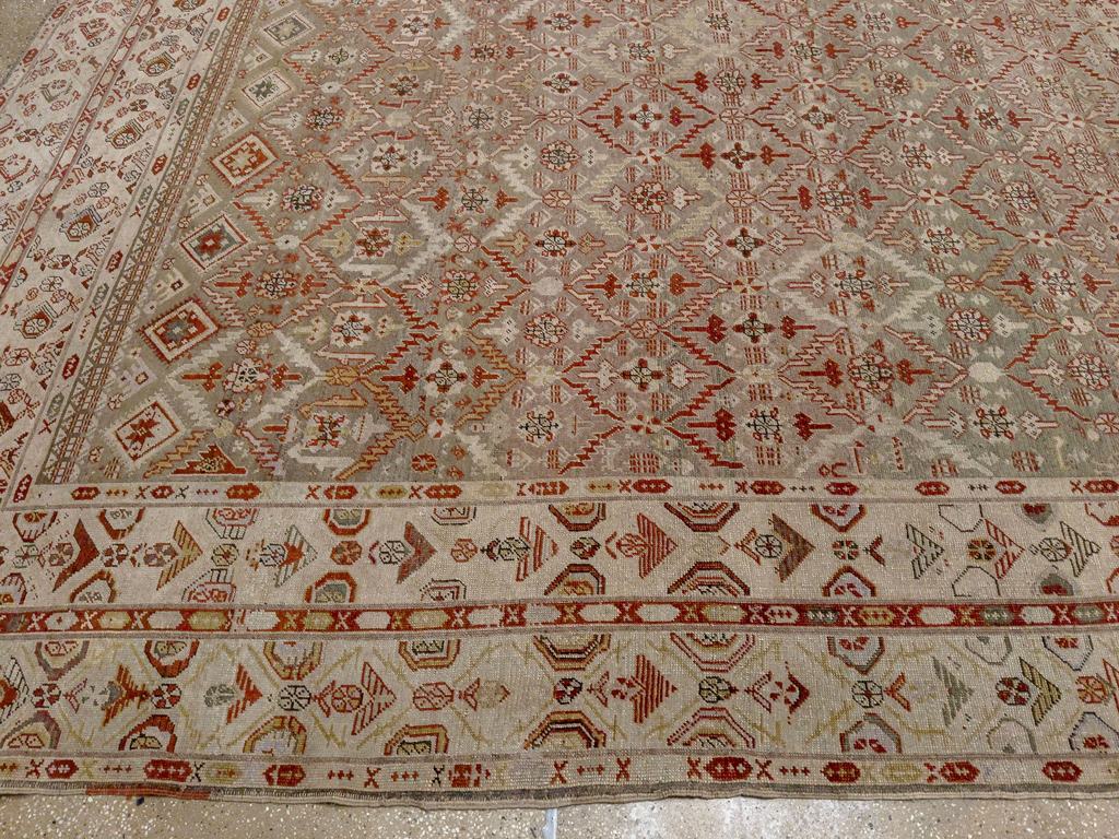 Antique Persian Kurdish Bidjar Oversize Carpet, No.32272 - Galerie Shabab