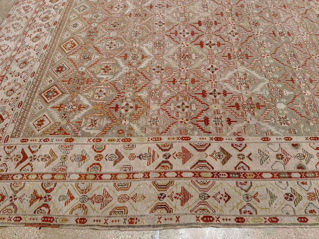 Antique Persian Kurdish Bidjar Oversize Carpet, No.32272 - Galerie Shabab