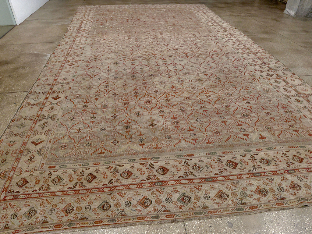 Antique Persian Kurdish Bidjar Oversize Carpet, No.32272 - Galerie Shabab