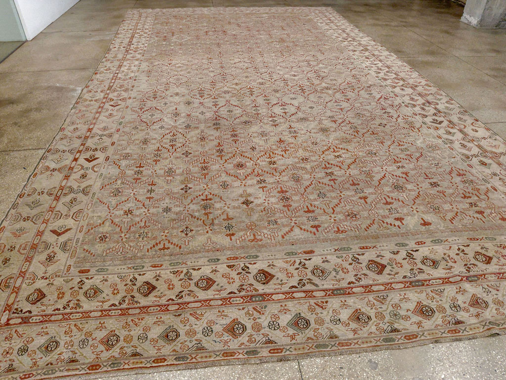 Antique Persian Kurdish Bidjar Oversize Carpet, No.32272 - Galerie Shabab