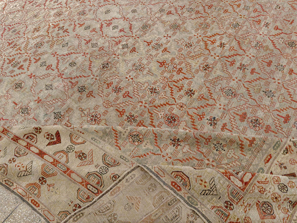 Antique Persian Kurdish Bidjar Oversize Carpet, No.32272 - Galerie Shabab