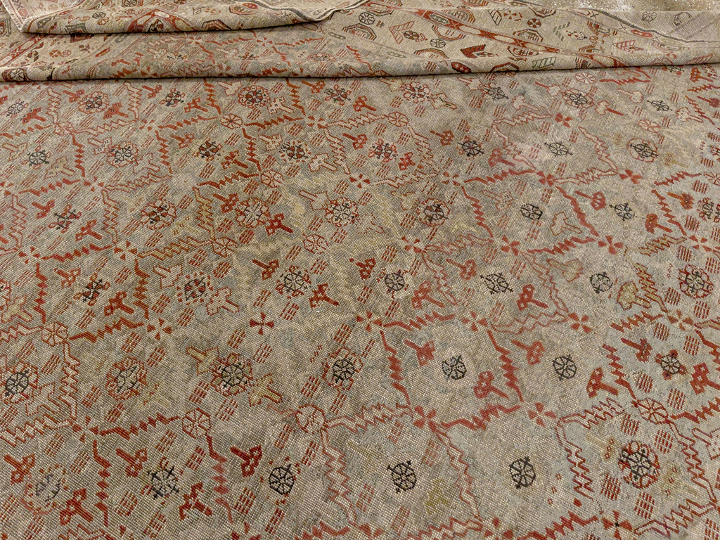 Antique Persian Kurdish Bidjar Oversize Carpet, No.32272 - Galerie Shabab