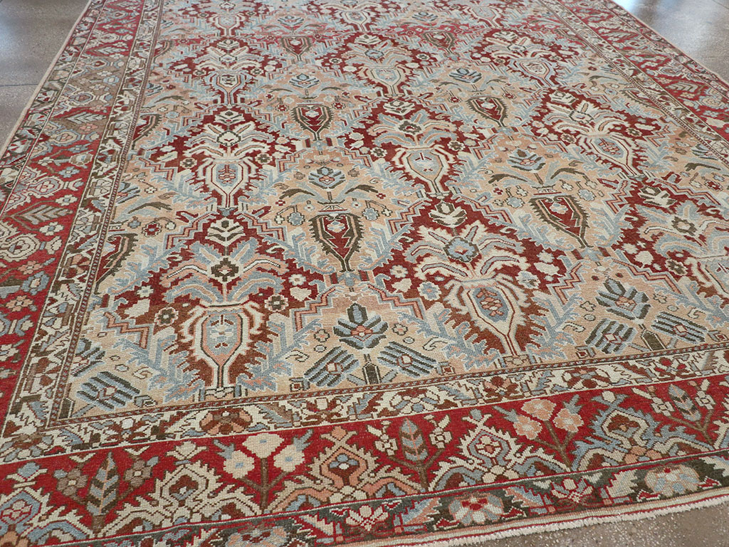 Vintage Persian Bakhtiari Room Size Carpet, No.32277 - Galerie Shabab