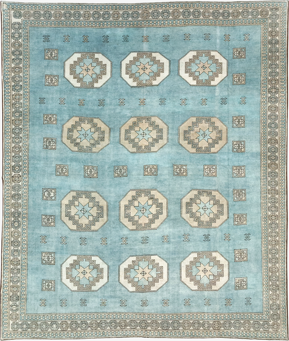 Vintage Turkish Oushak Large Room Size Carpet, No.32280 - Galerie Shabab