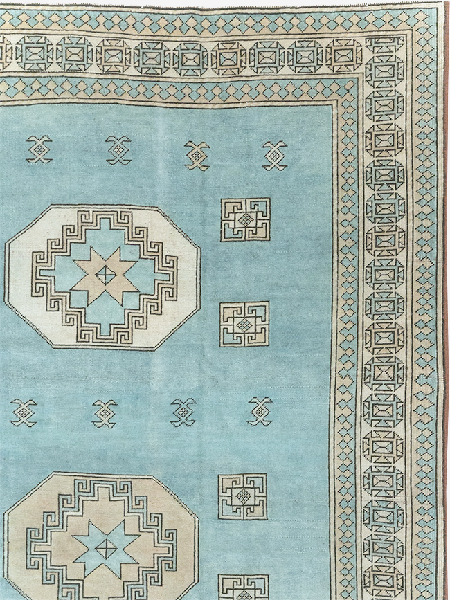 Vintage Turkish Oushak Large Room Size Carpet, No.32280 - Galerie Shabab