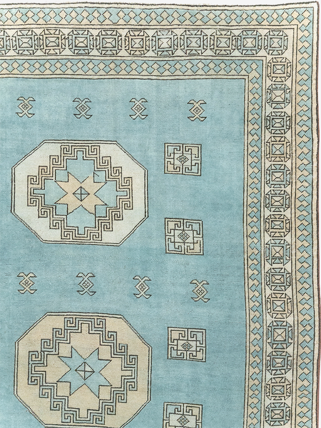 Vintage Turkish Oushak Large Room Size Carpet, No.32280 - Galerie Shabab