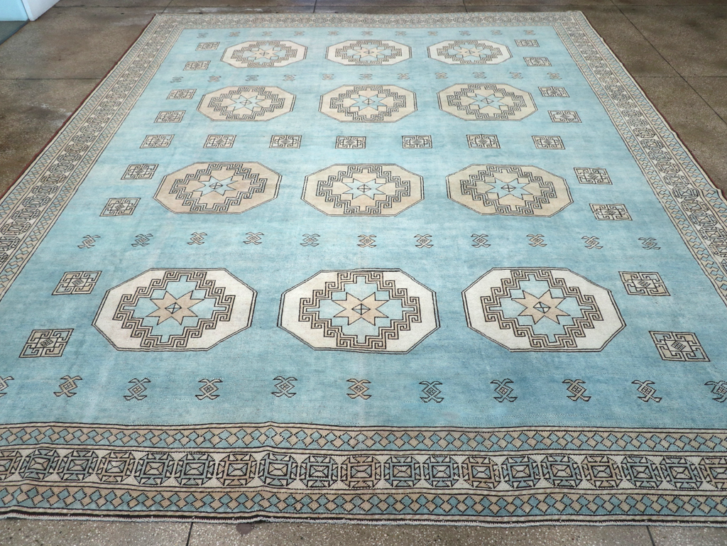 Vintage Turkish Oushak Large Room Size Carpet, No.32280 - Galerie Shabab