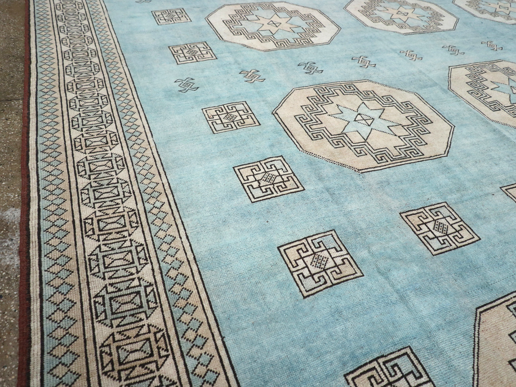 Vintage Turkish Oushak Large Room Size Carpet, No.32280 - Galerie Shabab