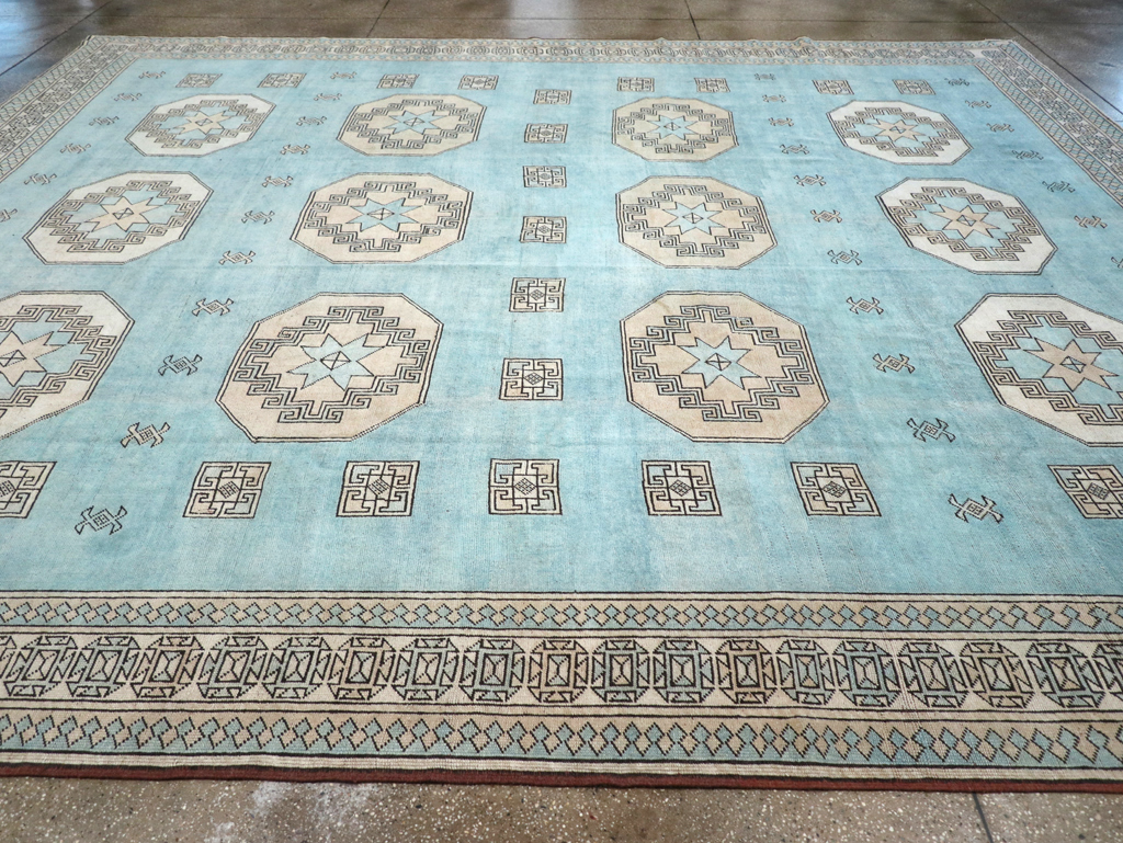 Vintage Turkish Oushak Large Room Size Carpet, No.32280 - Galerie Shabab
