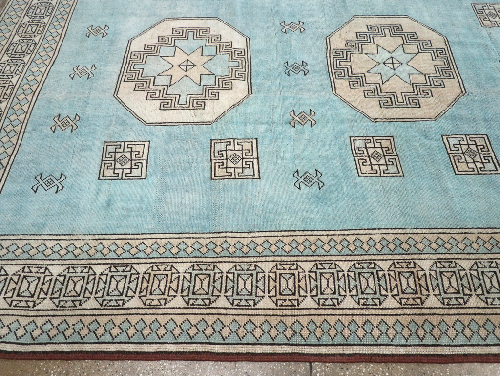 Vintage Turkish Oushak Large Room Size Carpet, No.32280 - Galerie Shabab