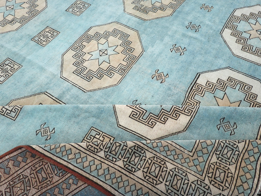 Vintage Turkish Oushak Large Room Size Carpet, No.32280 - Galerie Shabab