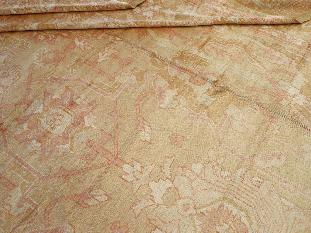 Antique Turkish Oushak Oversize Carpet, No.32286 - Galerie Shabab