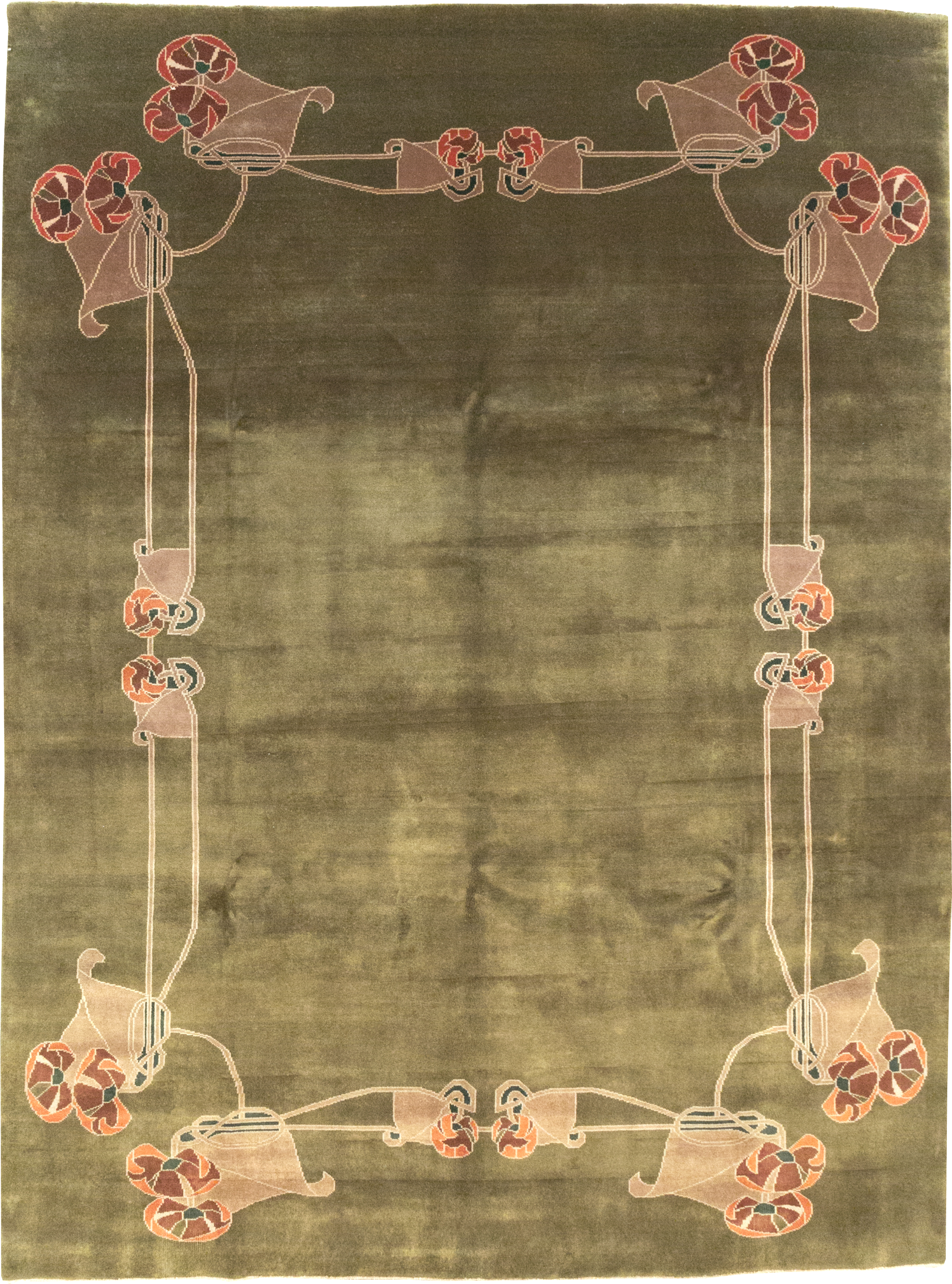 Indian Art Deco Room Size Carpet, No.32292 - Galerie Shabab