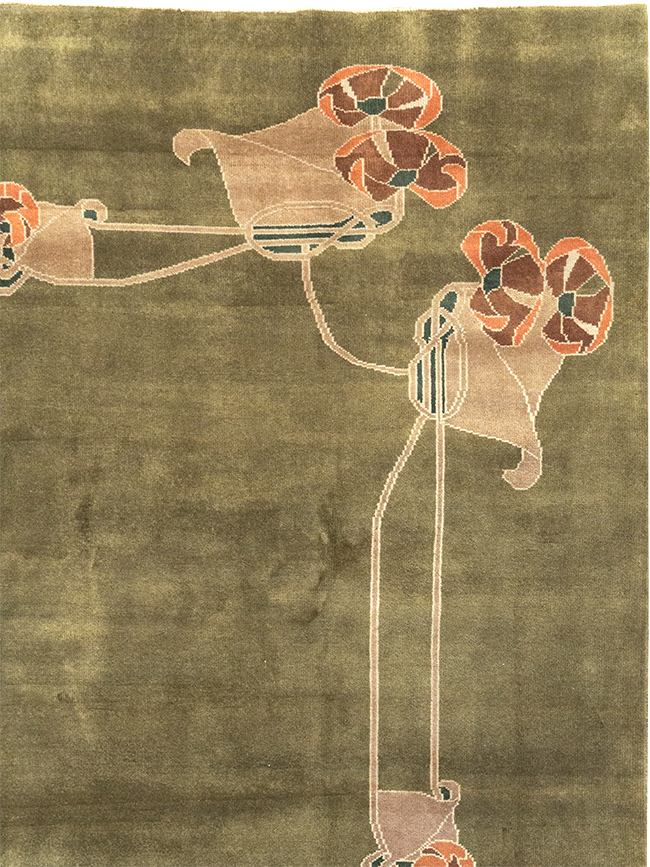 Indian Art Deco Room Size Carpet, No.32292 - Galerie Shabab