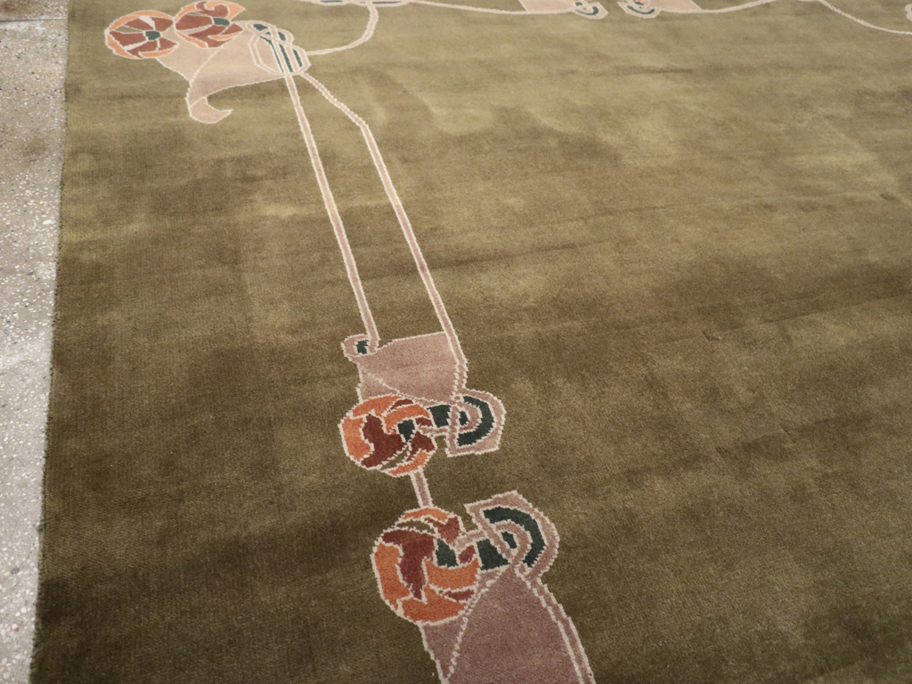 Indian Art Deco Room Size Carpet, No.32292 - Galerie Shabab