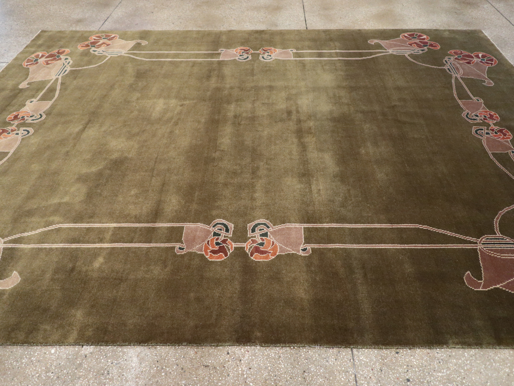 Indian Art Deco Room Size Carpet, No.32292 - Galerie Shabab