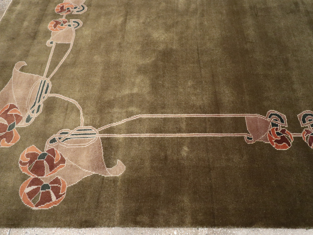 Indian Art Deco Room Size Carpet, No.32292 - Galerie Shabab
