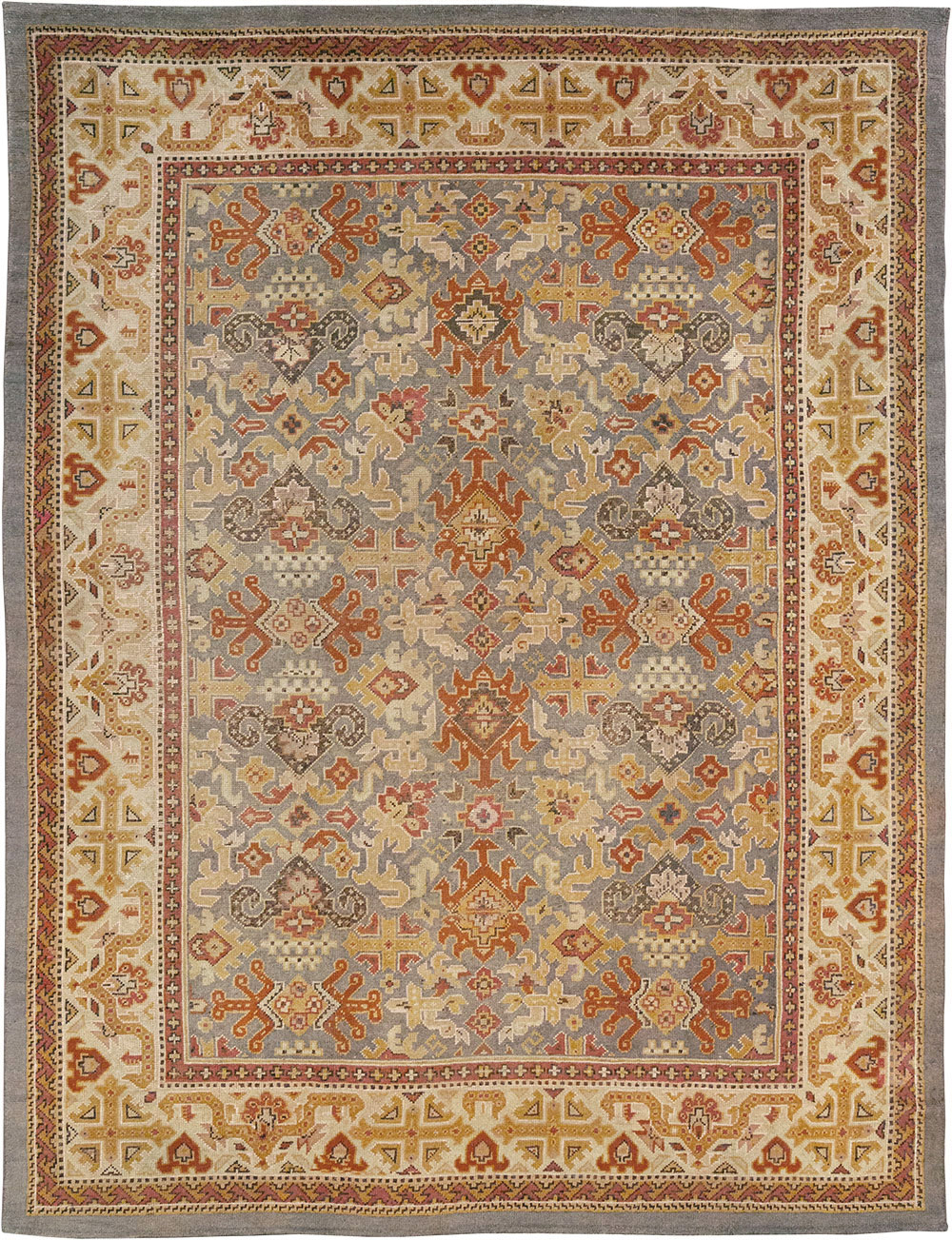 Vintage Irish Donegal Room Size Carpet, No.32312 - Galerie Shabab
