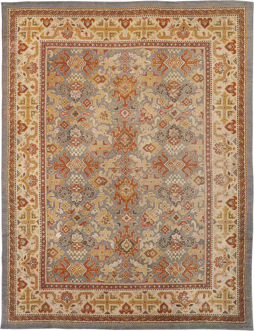 Vintage Irish Donegal Room Size Carpet, No.32312 - Galerie Shabab