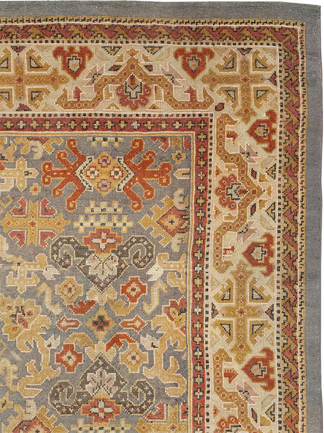 Vintage Irish Donegal Room Size Carpet, No.32312 - Galerie Shabab