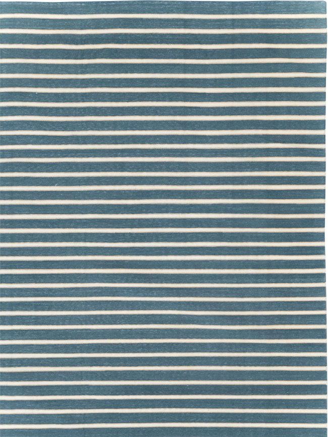 Vintage Indian Cotton Dhurrie Large Flatweave Carpet, No.32313 - Galerie Shabab