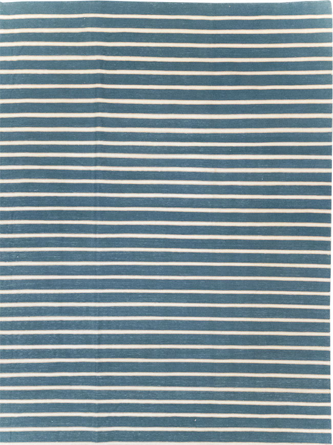 Vintage Indian Cotton Dhurrie Large Flatweave Carpet, No.32313 - Galerie Shabab