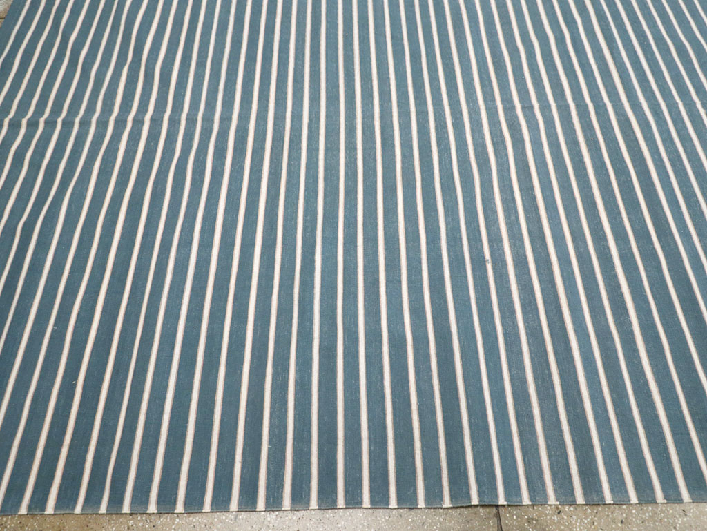 Vintage Indian Cotton Dhurrie Large Flatweave Carpet, No.32314 - Galerie Shabab