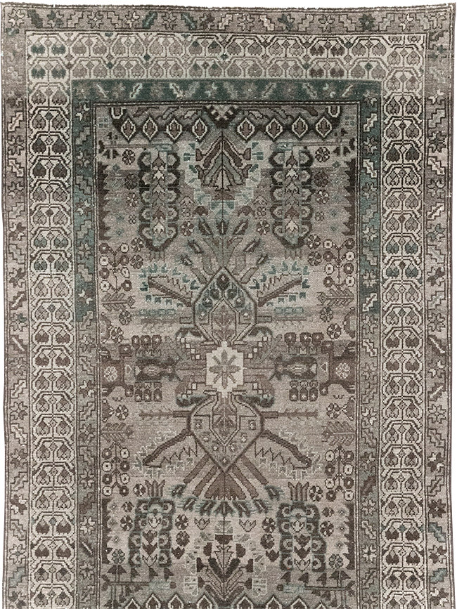 Vintage Persian Malayer Runner, No.32330 - Galerie Shabab