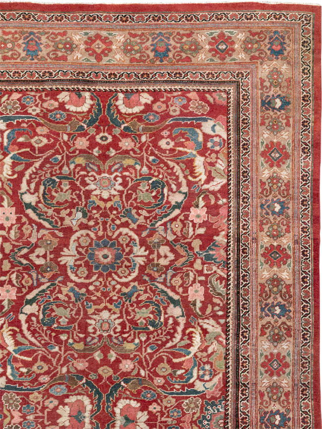 Vintage Persian Mahal Large Carpet, No.32337 - Galerie Shabab