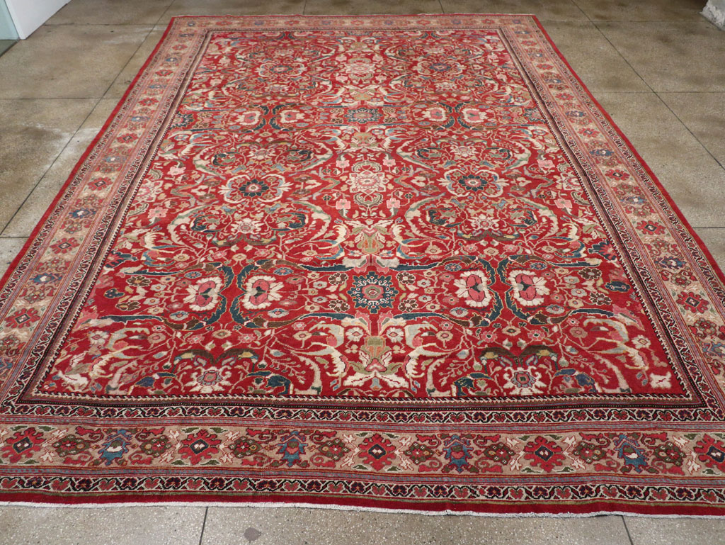 Vintage Persian Mahal Large Carpet, No.32337 - Galerie Shabab