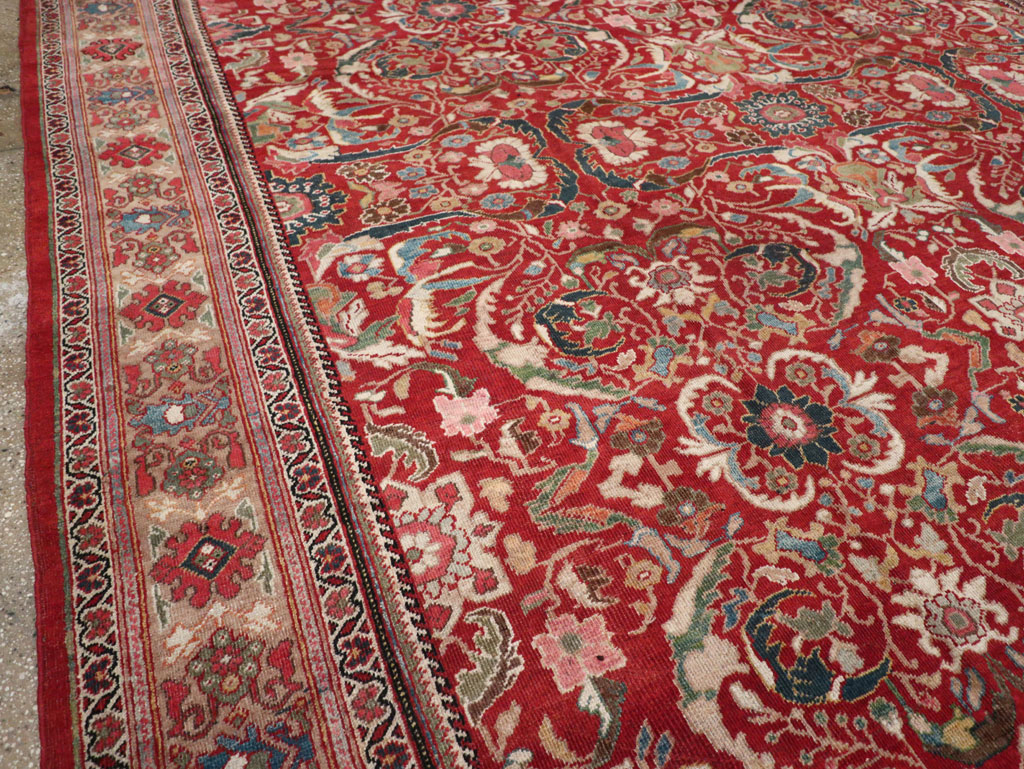 Vintage Persian Mahal Large Carpet, No.32337 - Galerie Shabab