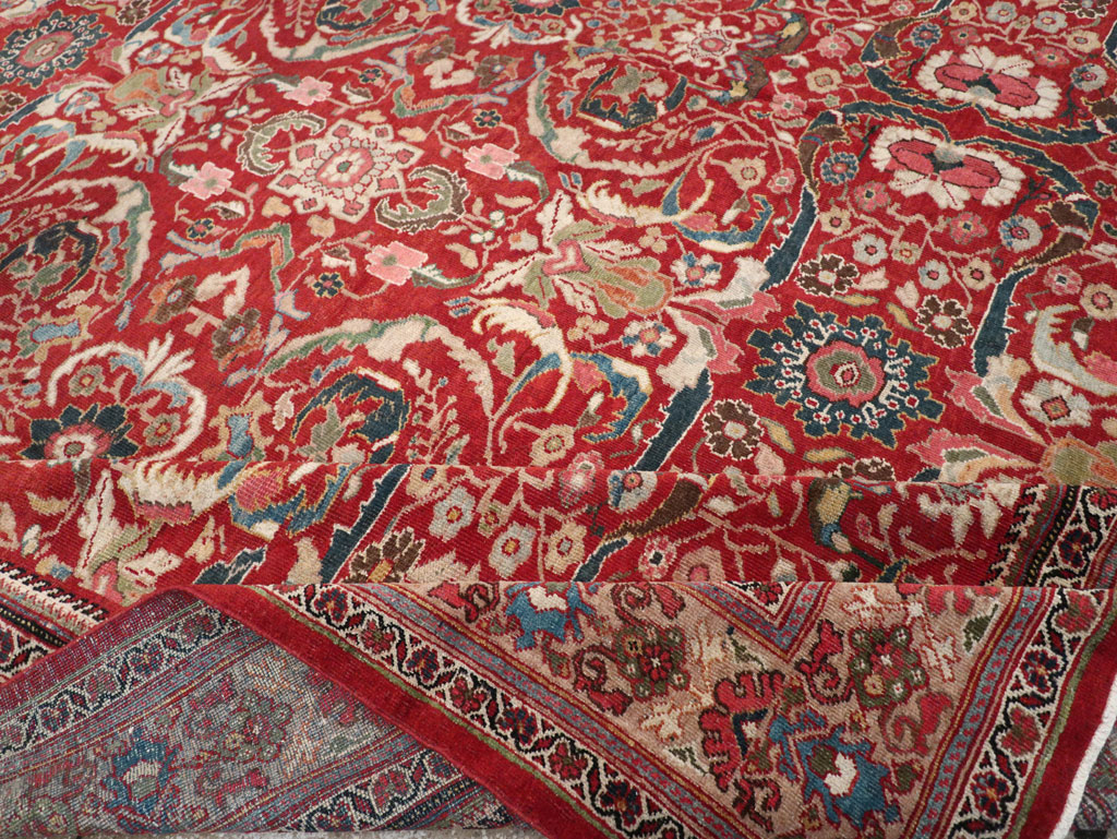 Vintage Persian Mahal Large Carpet, No.32337 - Galerie Shabab