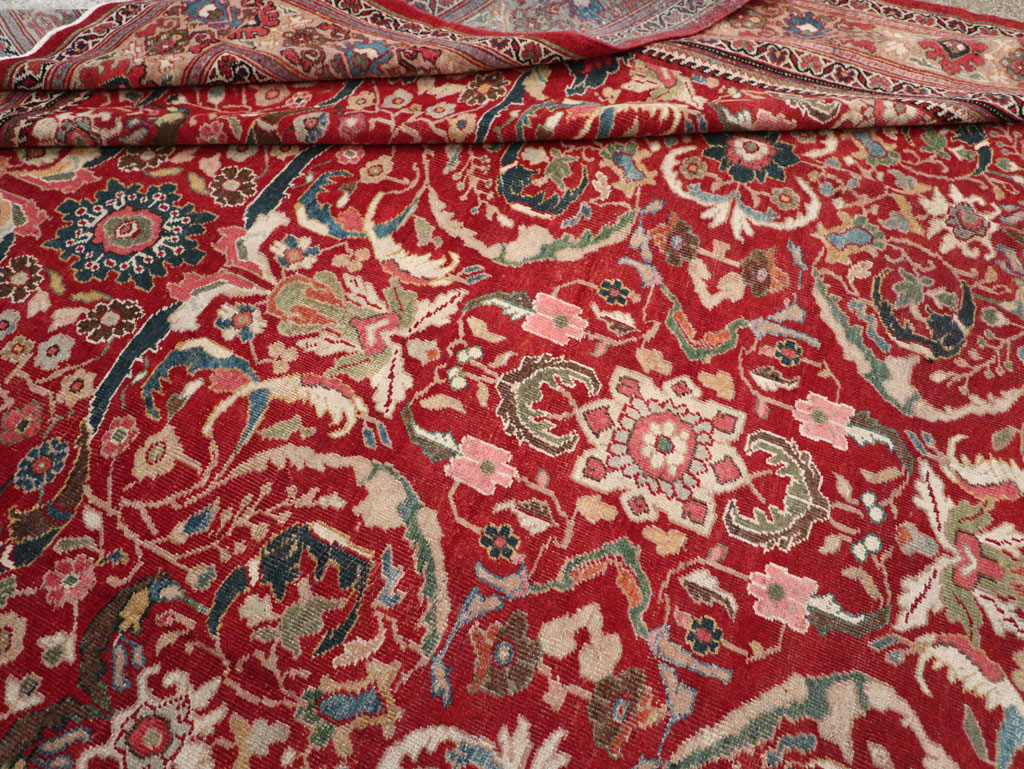 Vintage Persian Mahal Large Carpet, No.32337 - Galerie Shabab