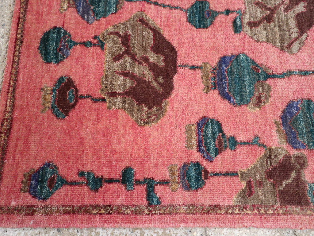 Modern Turkish Pictorial Throw Rug, No.32341 - Galerie Shabab