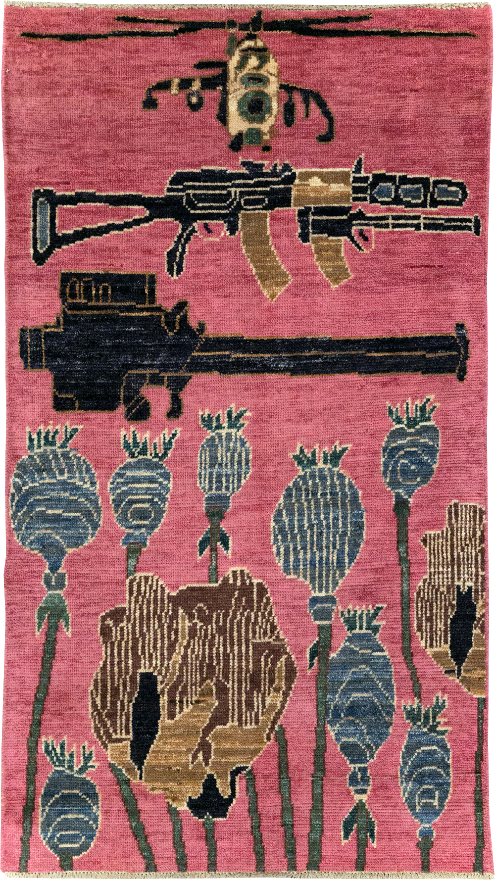 Modern Turkish Pictorial War Rug, No.32342 - Galerie Shabab