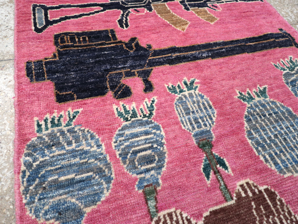 Modern Turkish Pictorial War Rug, No.32342 - Galerie Shabab