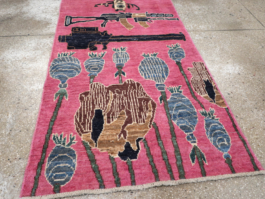 Modern Turkish Pictorial War Rug, No.32342 - Galerie Shabab