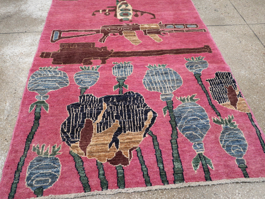 Modern Turkish Pictorial War Rug, No.32343 - Galerie Shabab