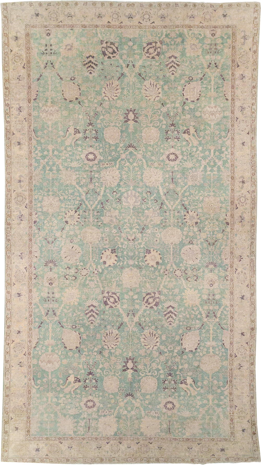 Antique Indian Lahore Oversize Carpet, No.32348 - Galerie Shabab